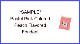 Pastel Pink Peach Fondant Sample