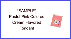 Pastel Pink Cream Fondant Sample