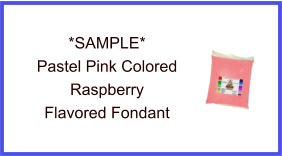 Pastel Pink Raspberry Fondant Sample