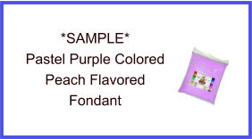 Pastel Purple Peach Fondant Sample