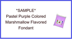 Pastel Purple Marshmallow Fondant Sample