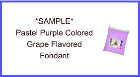 Pastel Purple Grape Fondant Sample