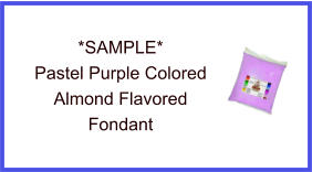 Pastel Purple Almond Fondant Sample