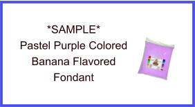Pastel Purple Banana Fondant Sample