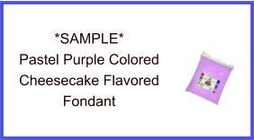 Pastel Purple Cheesecake Fondant Sample