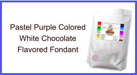 Pastel Purple White Chocolate Fondant