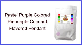 Pastel Purple Pineapple Coconut Fondant