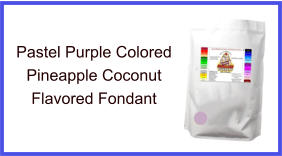 Pastel Purple Pineapple Coconut Fondant