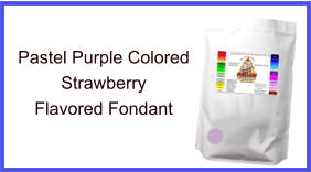 Pastel Purple Strawberry Fondant