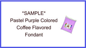 Pastel Purple Coffee Fondant Sample