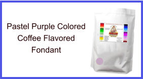 Pastel Purple Coffee Fondant