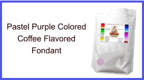 Pastel Purple Coffee Fondant