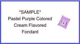 Pastel Purple Cream Fondant Sample