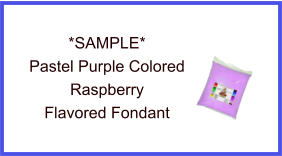 Pastel Purple Raspberry Fondant Sample