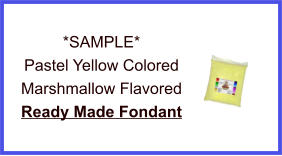 Pastel Yellow Marshmallow Fondant Sample