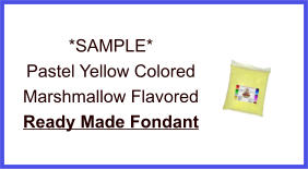 Pastel Yellow Marshmallow Fondant Sample