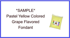 Pastel Yellow Grape Fondant Sample
