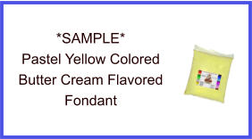 Pastel Yellow Butter Cream Fondant Sample