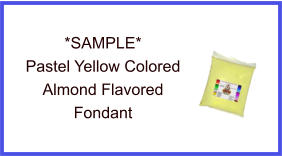 Pastel Yellow Almond Fondant Sample