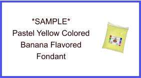 Pastel Yellow Banana Fondant Sample