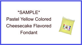 Pastel Yellow Cheesecake Fondant Sample