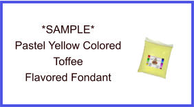 Pastel Yellow Toffee Fondant Sample