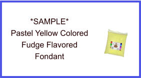 Pastel Yellow Fudge Flavor Fondant Sample