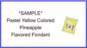 Pastel Yellow Pineapple Fondant Sample