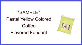 Pastel Yellow Coffee Fondant Sample