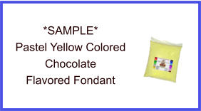 Pastel Yellow Chocolate Fondant Sample