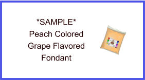 Peach Grape Fondant Sample