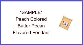 Peach Butter Pecan Fondant Sample