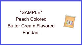 Peach Butter Cream Fondant Sample
