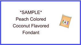 Peach Coconut Fondant Sample