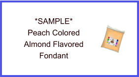 Peach Almond Fondant Sample