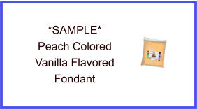 Peach Vanilla Fondant Sample