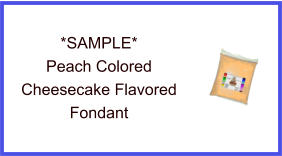 Peach Cheesecake Fondant Sample