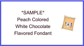 Peach White Chocolate Fondant Sample