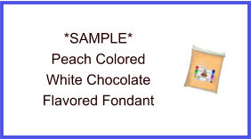 Peach White Chocolate Fondant Sample
