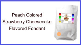 Peach Strawberry Cheesecake Fondant