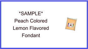 Peach Lemon Fondant Sample