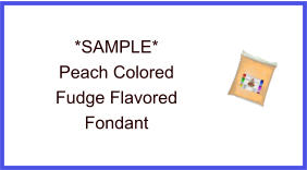 Peach Fudge Fondant Sample