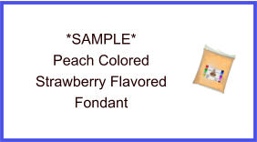 Peach Strawberry Fondant Sample