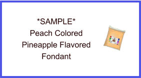 Peach Pineapple Fondant Sample