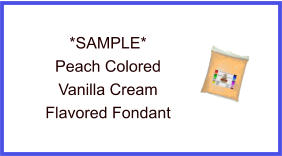 Peach Vanilla Fondant Sample