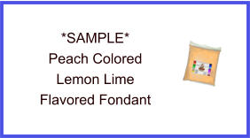 Peach Lemon Lime Fondant Sample
