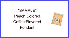 Peach Coffee Fondant Sample