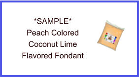 Peach Coconut Lime Fondant Sample