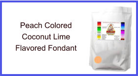 Peach Coconut Lime Fondant