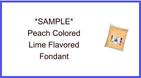 Peach Lime Fondant Sample